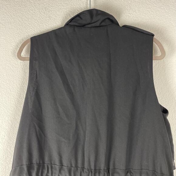 Anthropologie Cartonnier River Road Vest Womens Small Black Coastal Lagenlook - Picture 10 of 11